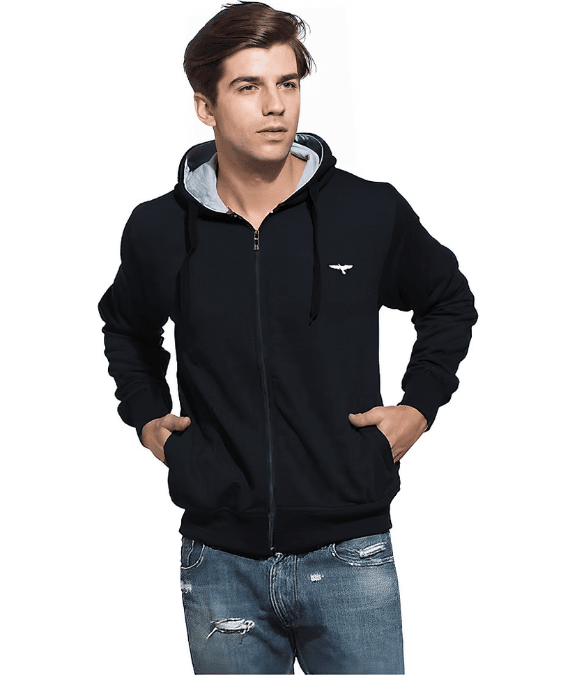 Reya Cotton Blend Men's Casual Jacket - Black ( Pack of 1 )