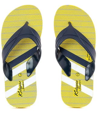 Khadim's Yellow Men's Daily Slipper