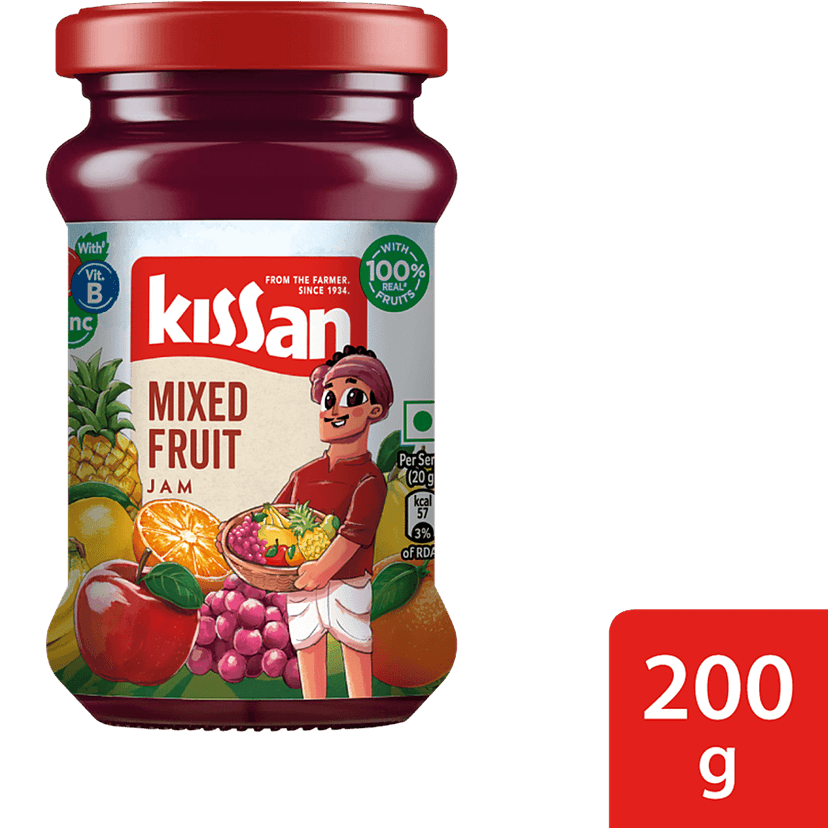 Kissan Mixed Fruit Jam, 200 G