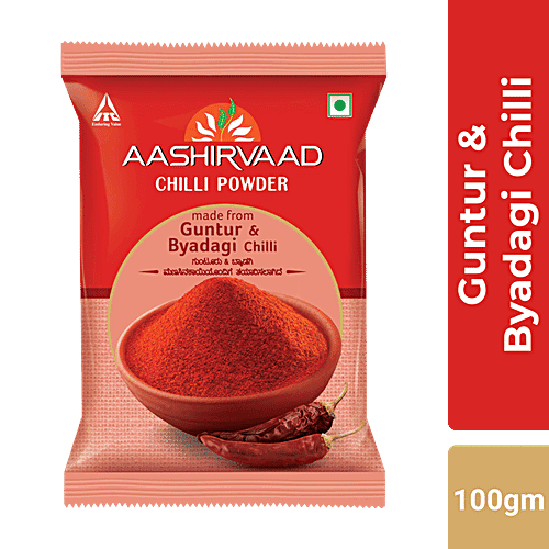 Aashirvaad Chilli Powder - With Guntur & Byadagi Chilli, 100 g
