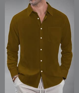 UNI VIBE Cotton Blend Slim Fit Solids Full Sleeves Men's Casual Shirt - Green ( Pack of 1 )