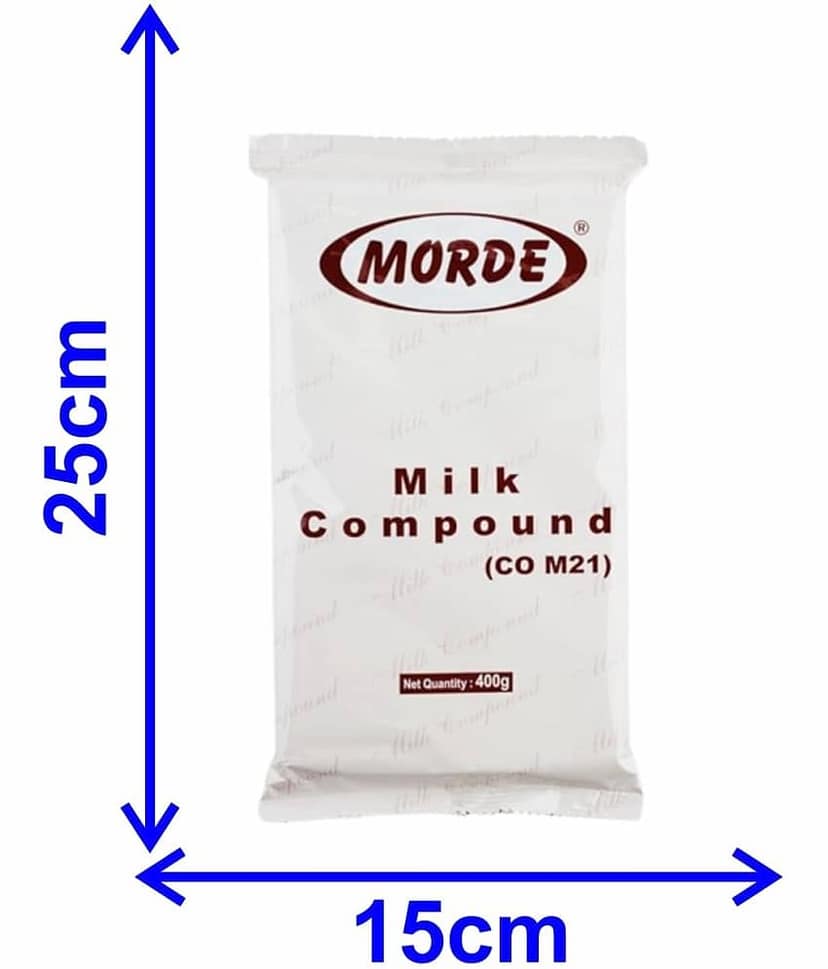 Morde Milk Chocolate Compound Slab (CO-M21) Milk Chocolate 400 g view 2