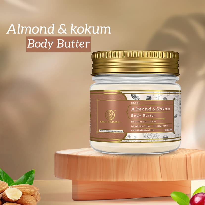 Khadi Natural Almond & Kokum Body Butter - 100gm Sale view 2