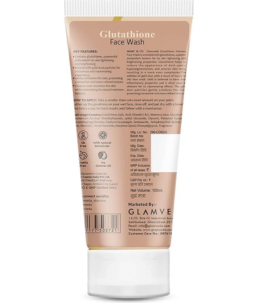 Glamveda - Dark Spots Removal Face Wash For All Skin Type ( Pack of 1 ) view 2