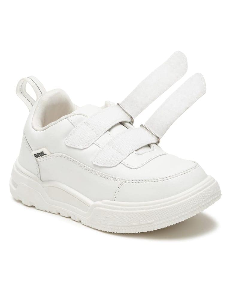 SuperKool Comfortable & LightWeight Lace-Free Sneakers - White (Unisex) view 4