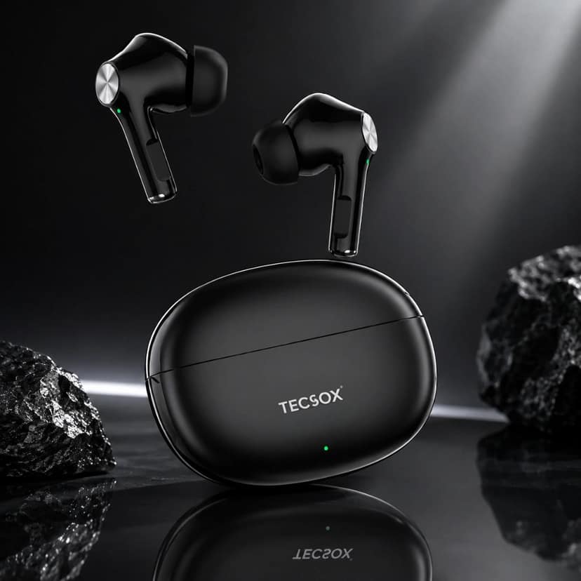 Buy TecSox Combo Neo411 Wireless Earbud With Deep Bass| 30 Hours Play Time Buy TecSox Combo Neo411 Wireless Earbud With Deep Bass| 30 Hours Play Time - Black