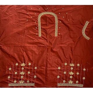 RR FABRIC Cotton Silk Self Design Blouse Material