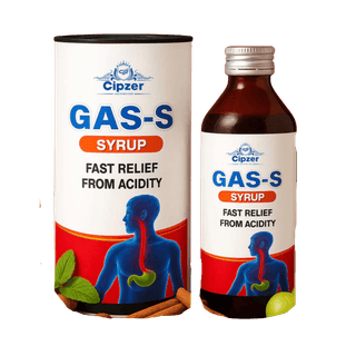 Cipzer Gas-S-Syrup: Fast-Acting Liquid Relief for Gas, Hyperacidity, & Bloating
