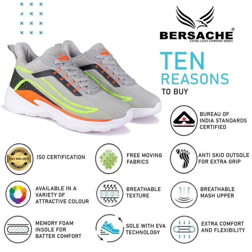Bersache Premium Sports ,walking,Gym,cricket, Trending Running Shoes For Men's view 7