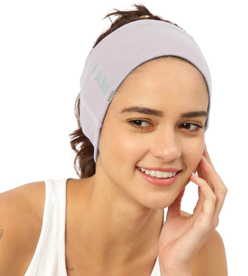 FREECULTR Unisex Bamboo Bandana, Anti Microbial Super Soft & Comfort Fit, Breathable Multipurpose Headband, Face Mask for Dust Protection and Sun - Size Printed Pack of 2-Sand, Charcol view 2