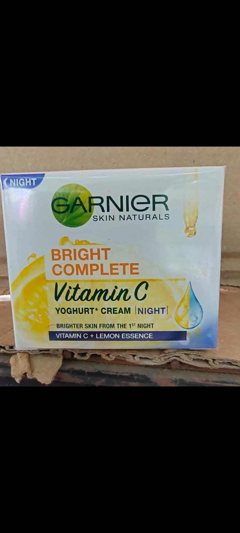 Garnier bright complete yogurt cream night