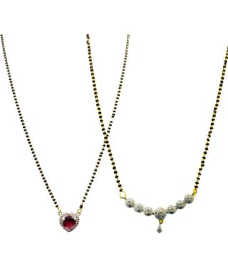 Charms Golden Mangalsutra Set ( Pack of 2 )