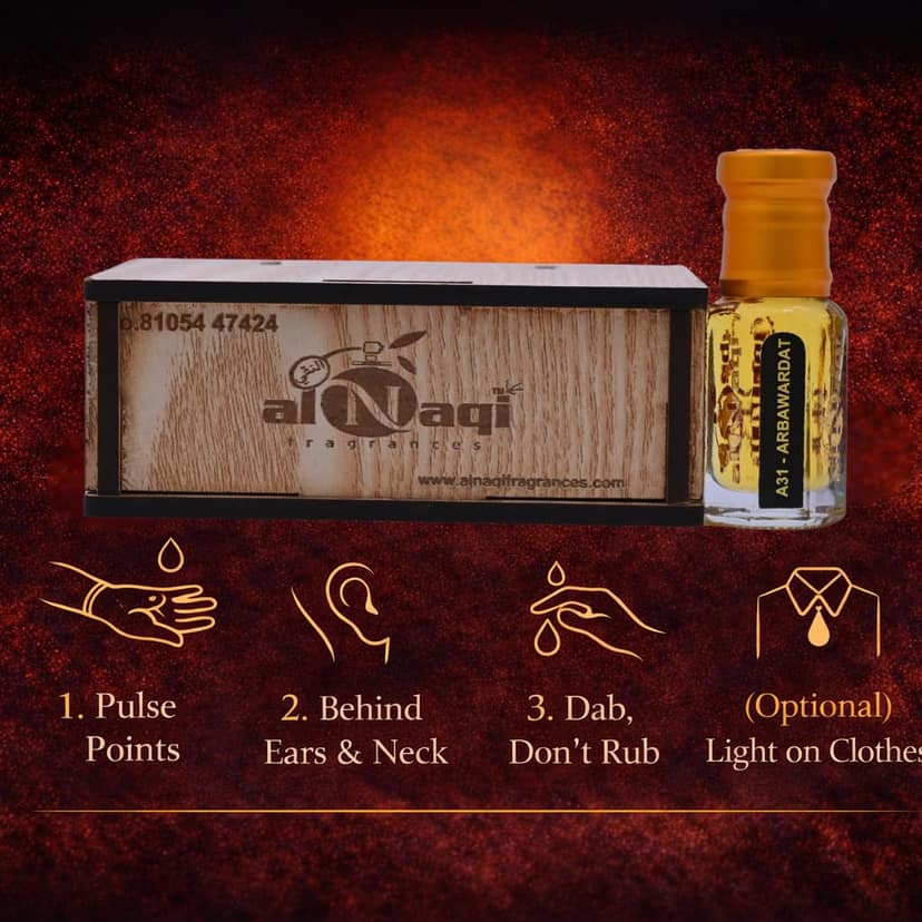 alNaqi fragrances Arba-Wardat 12ml - Best Attar for Women, No Alcohol Concentrated Arba-Wardat-Scent, Luxury Wardat-Perfume, Original Arabic-Floral-Oil view 4