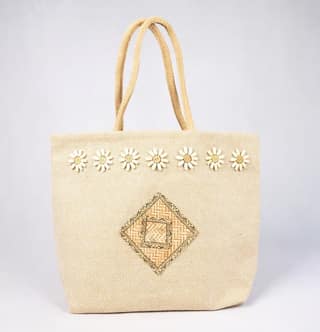 Beige Hand bag For Women