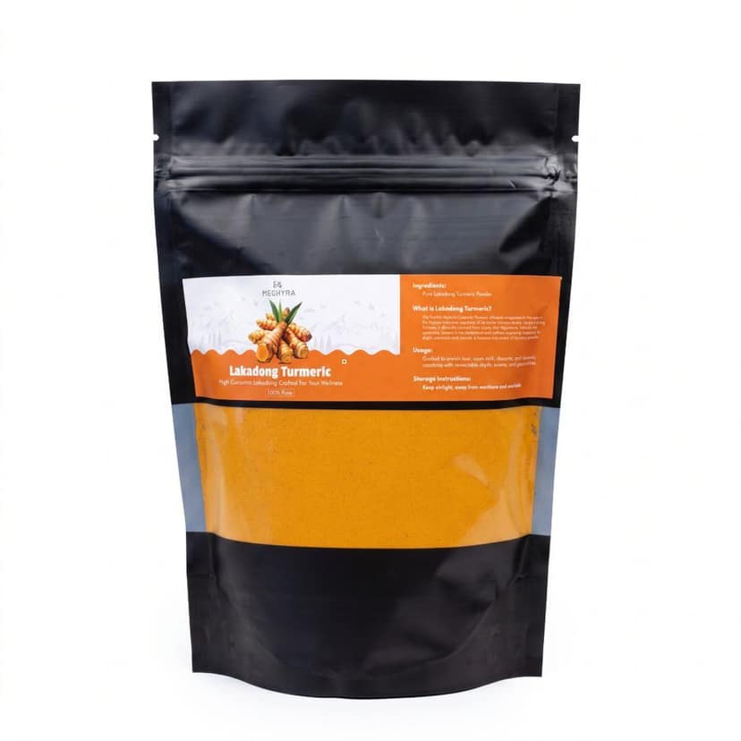 LAKADONG TURMERIC - 250 gm - One stand-up pouch - 250 g