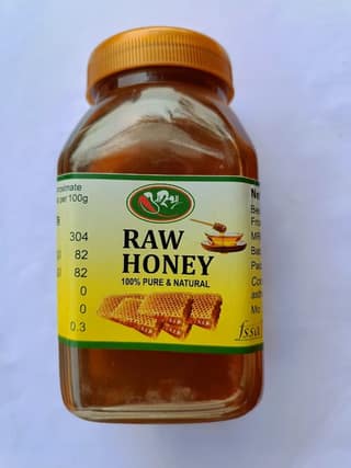 Pure Natural Honey in Glass Bottle - Golden Amber Sweetener