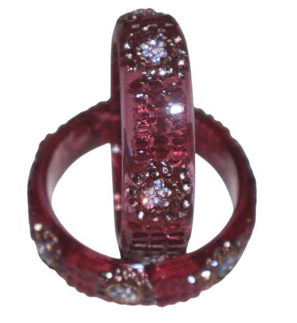Elegant Bangles with Sparkling Embellishments view 3