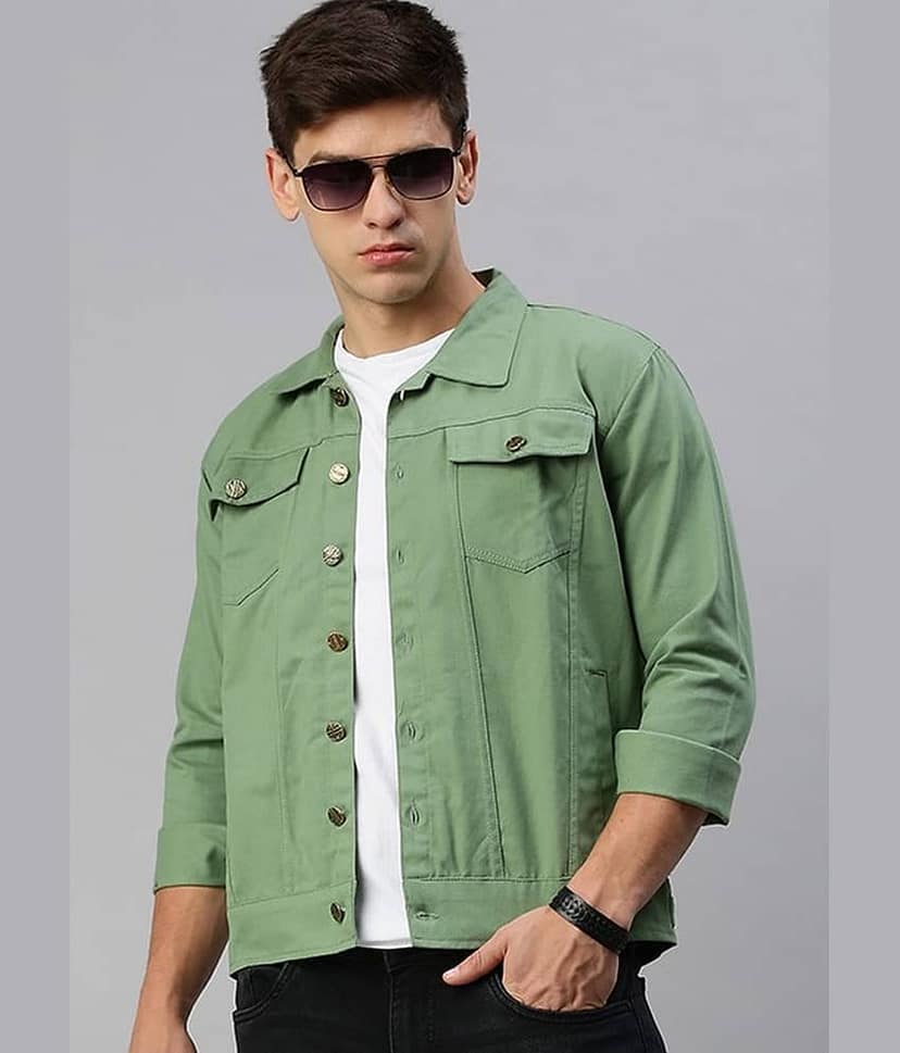 VOGATI Denim Men's Denim Jacket - Navy ( Pack of 1 )