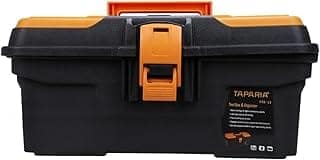 Taparia PTB-19 Plastic Tool Box with Organizer (Multicolour)
