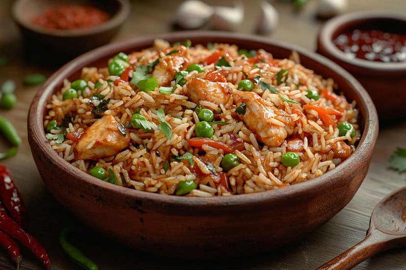Mixed Schezwan Fried Rice