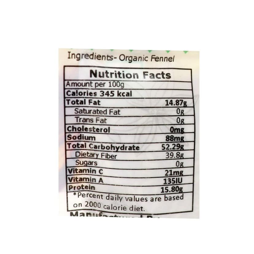 Elworld Agro & Organic Food Products Fennel Seeds (Saunf) 100 Gram (Pack of 5) view 3