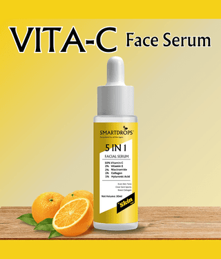 Smartdrops Face Serum Vitamin C Daily Care For All Skin Type ( Pack of 1 )