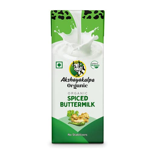 Akshayakalpa Organic Spiced Butter Milk-UHT - 200ml