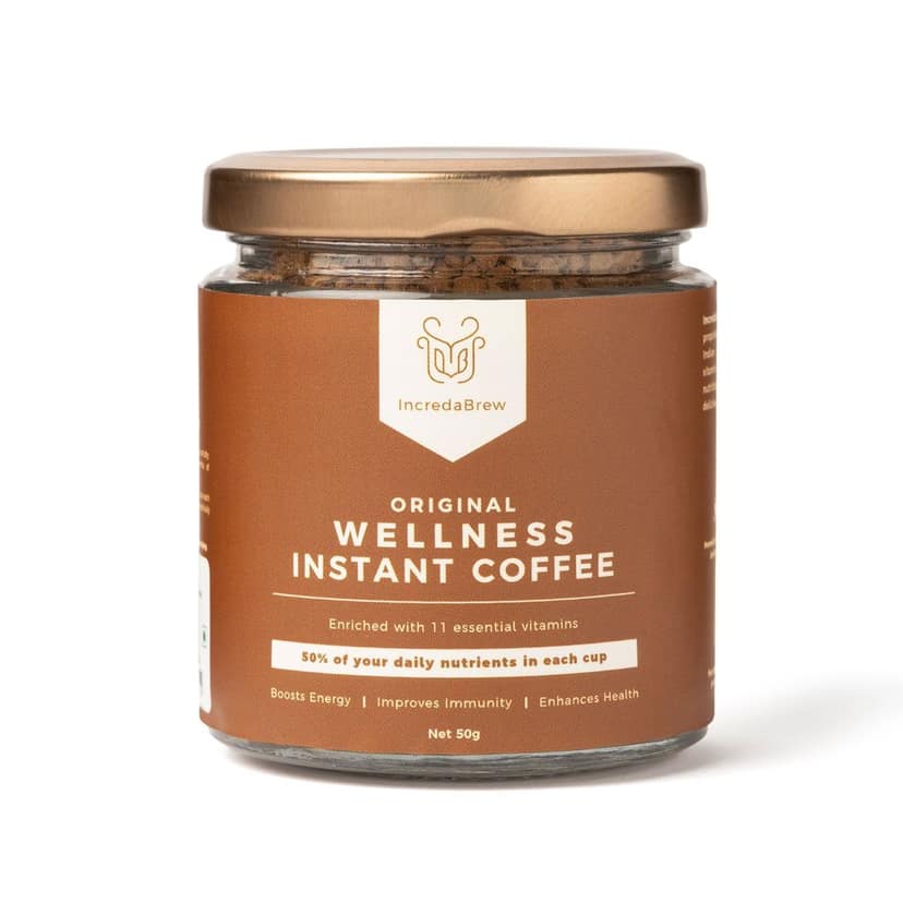 Original Wellness Instant Coffee -50 gm Jars and Frother view 2