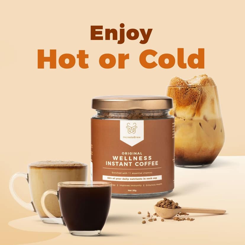 Original Wellness Instant Coffee -50 gm Jars and Frother view 4