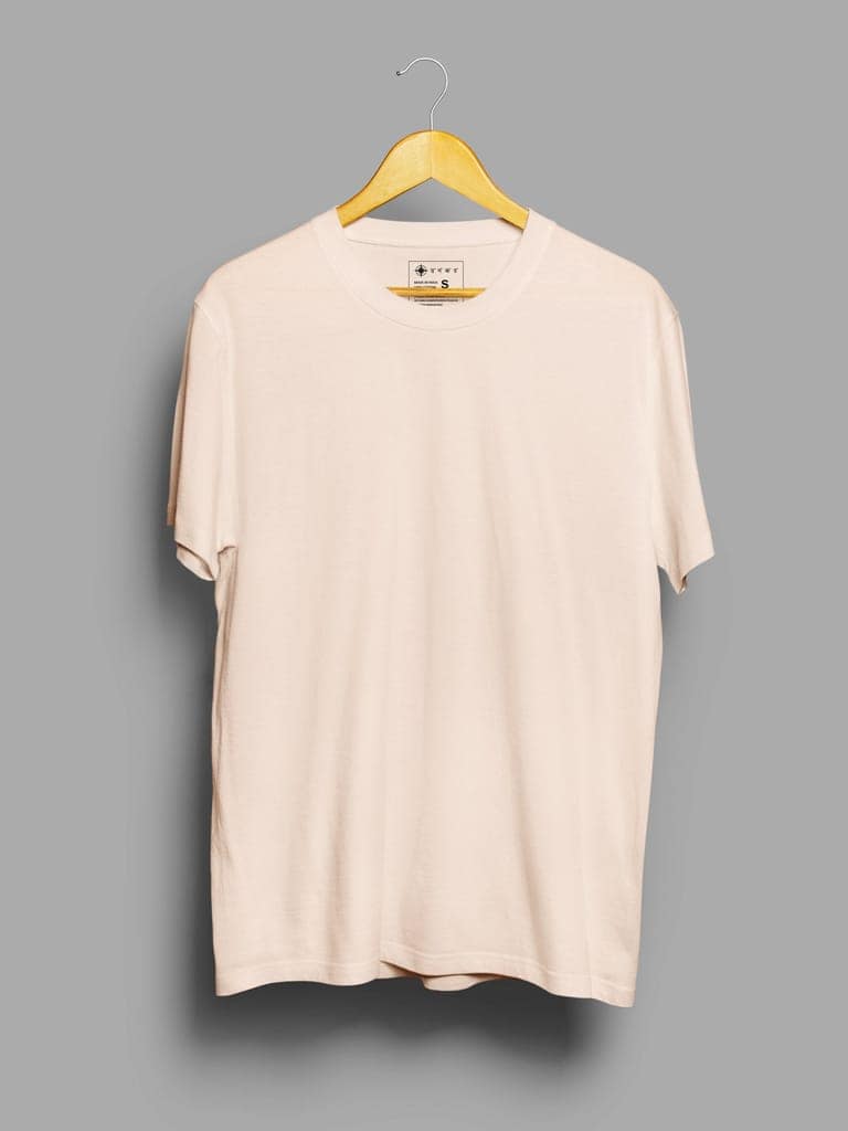 Muted Peach | Plain T shirt view 2