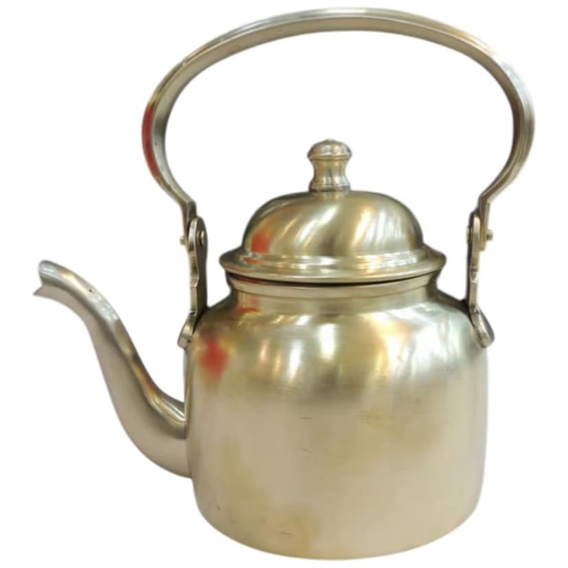 Brass Tea Kettle | Vintage Kitchen Decor & Serveware, Height : 5.2 Inch (BCMAS201 A) view 3