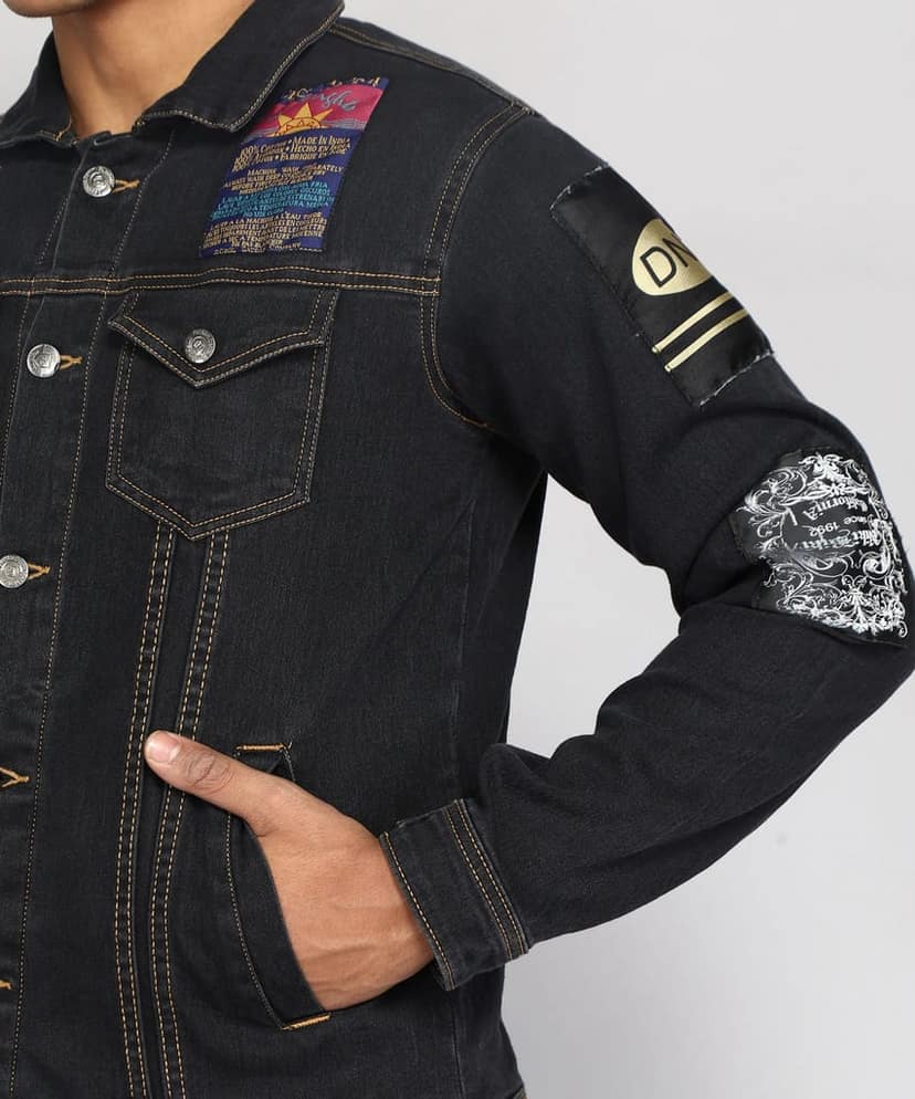 FTX Men Printed Denim Jacket view 3