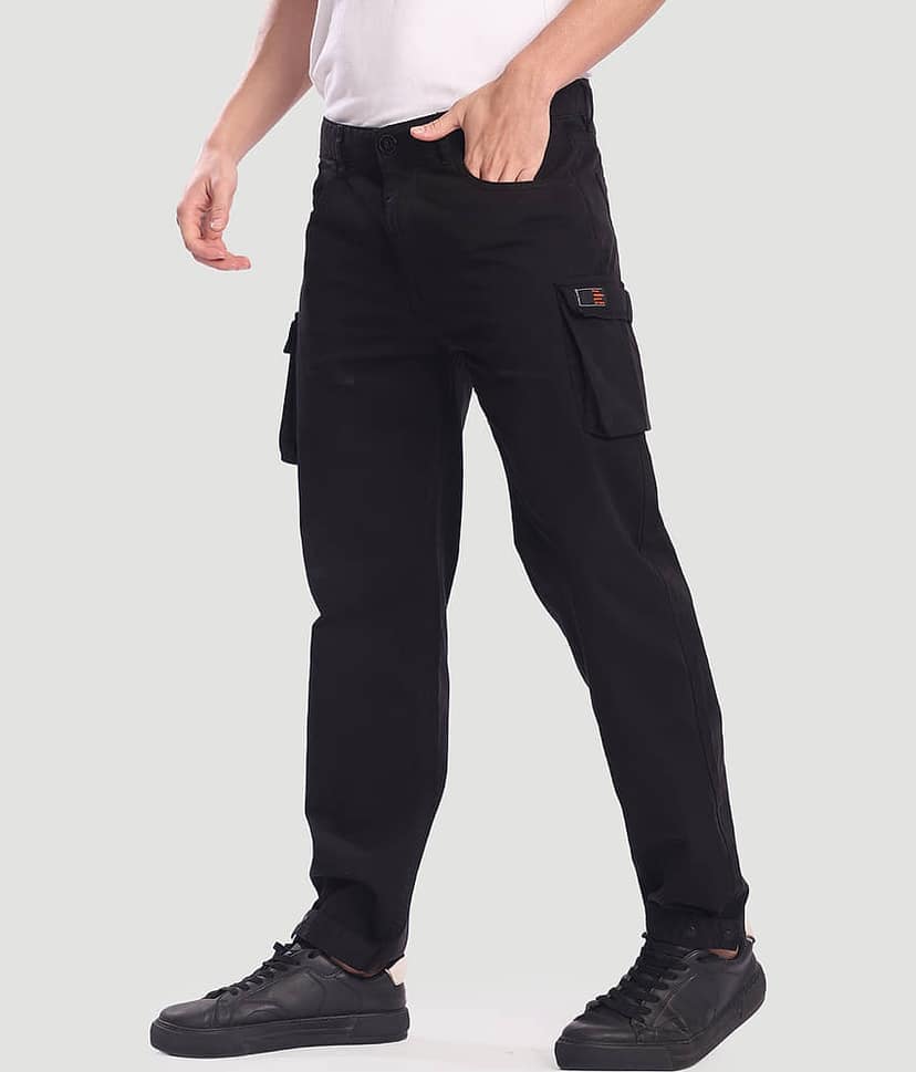 Bene Kleed Relax Men's Cargos - Black ( Pack of 1 )