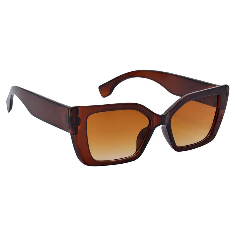 Brown Frame Brown Lens Cat-eye Sunglasses for Girls & Women Modern Accessory - HRS588-BWN-BWN view 2