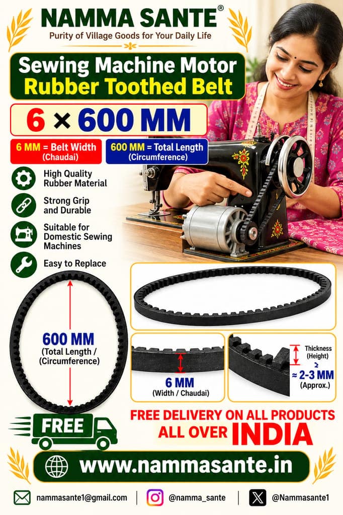 6×600mm Sewing Machine Motor Rubber Toothed Belt view 4