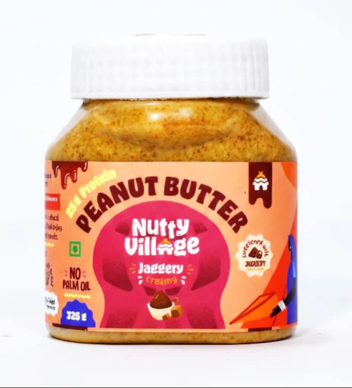 Nutty Village Peanut Butter Jaggery Flavor Crunchy 325 g