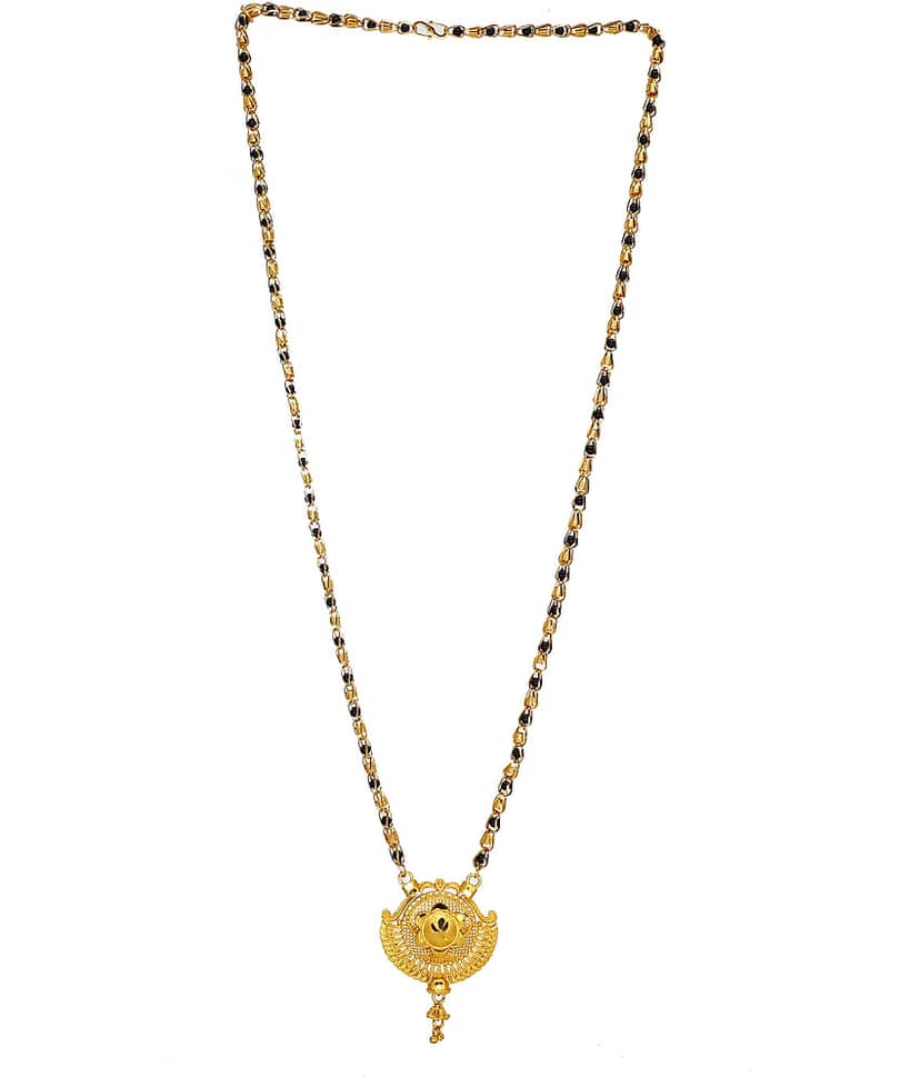 h m product Gold Plated Letest & Designer Mangalsutra For Women-100227