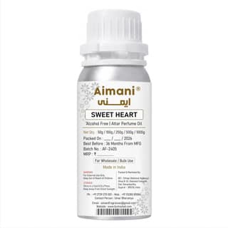 Aimani Sweet Heart Perfume Attar Oil 25ml | Long Lasting Alcohol-Free Fragrance | Premium Unisex Attar for Men & Women