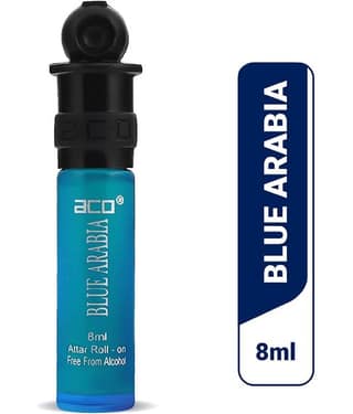 aco perfumes BLUE AREBIA Concentrated Attar Roll On 8ml