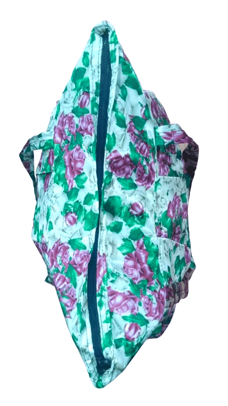 Chic Floral Rose Print Women's Fabric Tote Bag - Spacious & Stylish Shoulder Bag view 2