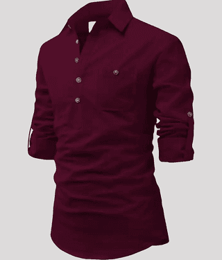 Life Roads Beige Cotton Men's Shirt Style Kurta ( Pack of 1 )