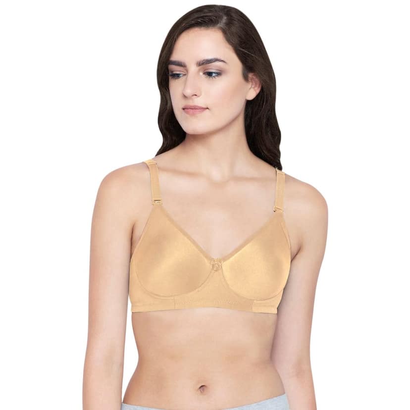 Bodycare Polycotton Non Padded Non wired Seamless cup bra-Pack of 3 view 2