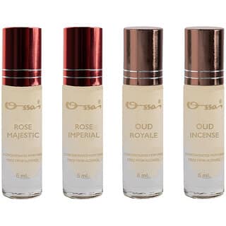 Ossa Rose Majestic And Imperial, Oud Royale And Incense Unisex Concentrated Perfums Alcohol Free Attar Combo (Pack of 4) view 2