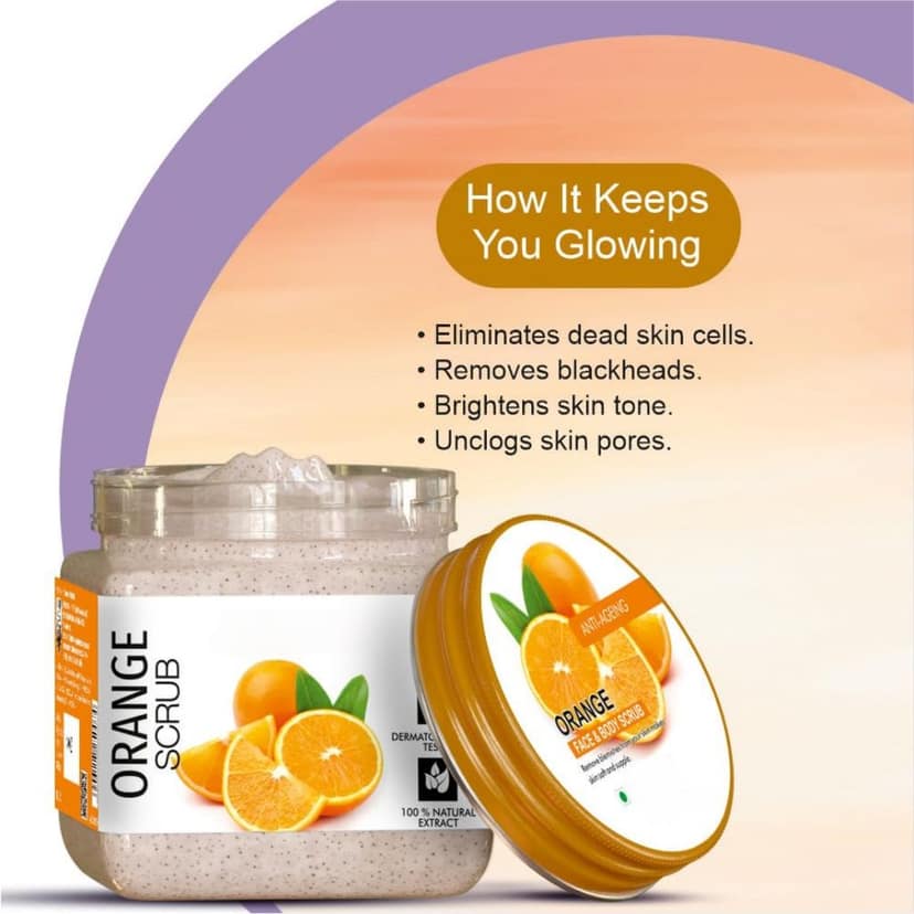 Orange Scrub - Natural Exfoliating & Skin Brightening view 3