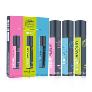 Next Care English Leather Luxe Fleur, Luxe Joie & Luxe Amour No Gas Body Spray for Men & Women | Long Lasting Fragrance Body Spray | Concentrated No Gas Deodorant Spray | 120ml Each (Pack of 3) Next Care English Leather Luxe Fleur, Luxe Joie & Luxe Amour