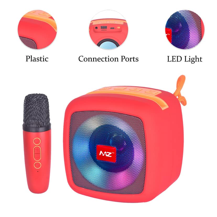 MZ Speaker with Mic | Portable Bluetooth Speaker | Speaker for Kids & Adults | Speaker With Mic | Speaker With Microphone | Bluetooth Speaker | Best Bluetooth Speaker | Portable Speaker view 2