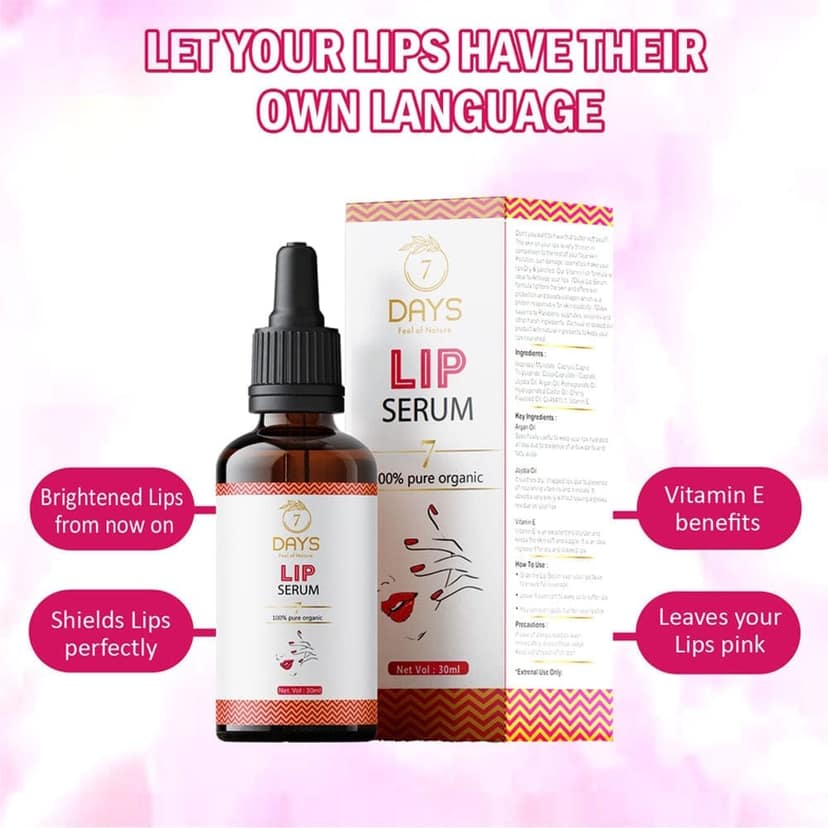 Lip Serum for Dark Lips | Lightener/Moisturizer For Lip Lightening/Brightening | 7 Days Natural view 3