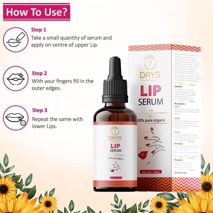 Lip Serum for Dark Lips | Lightener/Moisturizer For Lip Lightening/Brightening | 7 Days Natural view 5
