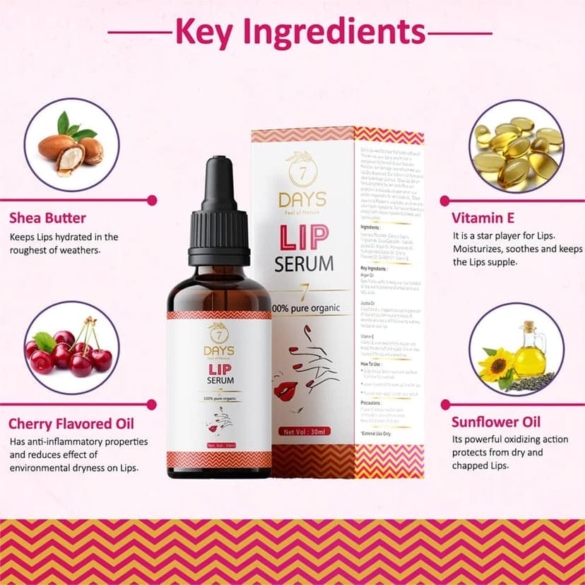 Lip Serum for Dark Lips | Lightener/Moisturizer For Lip Lightening/Brightening | 7 Days Natural view 6