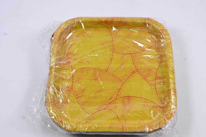 Pack of 25 Disposable Areca Leaf Plates | 8 Inches | Eco-Friendly and Biodegradable | Perfect for Parties, Picnics, and Camping view 2